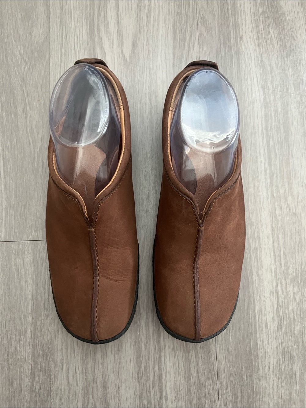 b.o.c. Women’s Brown Leather Slip-On Loafers Comfort Casual Shoes Size 8.5